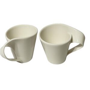 x2 Villeroy & Boch New Wave Espresso Demitasse Cup White READ